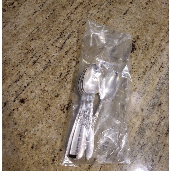 Vintage Wm. Rogers Oneida Spoons Always Wildwood Set of 6 Silver Overlay - Picture 10 of 10